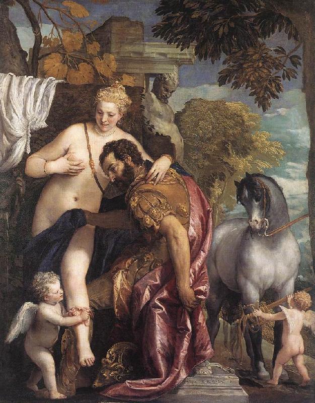 VERONESE (Paolo Caliari) Mars and Venus United by Love aer Sweden oil painting art